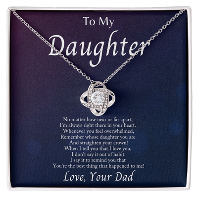 Im Always With You - Love Knot Necklacec