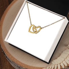 To My Sister - Interlocking Hearts Necklace